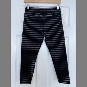 Glyder Vital 7/8 Legging in Black/White Pin Stripe